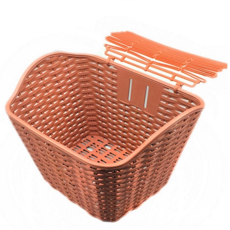 Bicycle Waterproof Basket with Cover Front Handlebar Bike Basket, Black, Brown, Grey