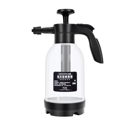 Pulvérisateur Mousse Lavage Auto, Arrosoir Pompe à Pression pour Jardinage, Maison, Blanc Transparent