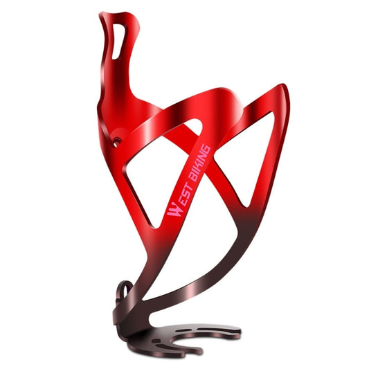 WEST BIKING Porte-bouteille de vélo en aluminium, Noir, Dégradé Rouge Noir, Dégradé Or Rose, Dégradé Vert Violet, Coloré