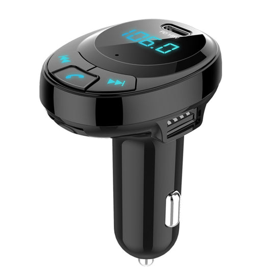 BT09 Chargeur de voiture Bluetooth MP3 avec écran numérique et double port USB, BT09