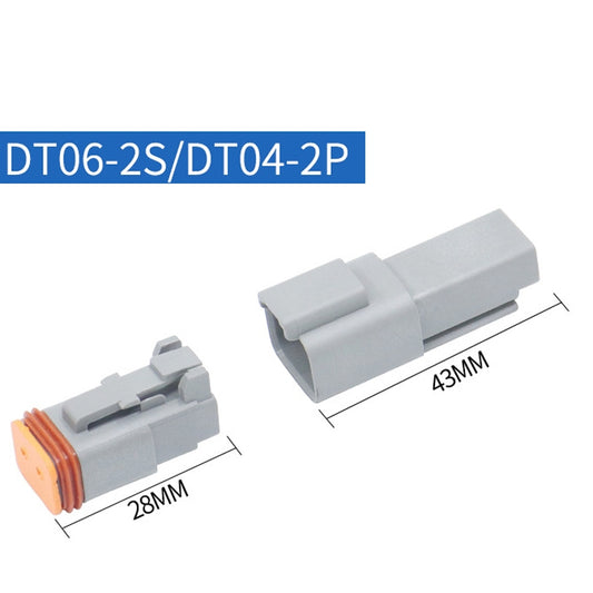Wasserdichter Kfz-Stecker mit leitfähigen Anschlussklemmen, 4 Stück DT04-2P / DT06-2S mit Kupfer, 4 Stück DT04-3P / DT06-3S mit Kupfer, 2 Stück DT04-4P / DT06-4S mit Kupfer, 2 Stück DT04-6P / DT06-6S mit Kupfer, 2 Stück DT04-8P / DT06-8S mit Kupfer