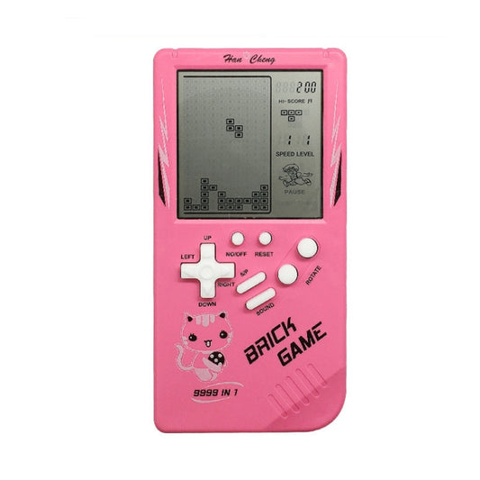 Console de jeu portable rétro pour enfants à grand écran, bleue, rose, jaune, verte