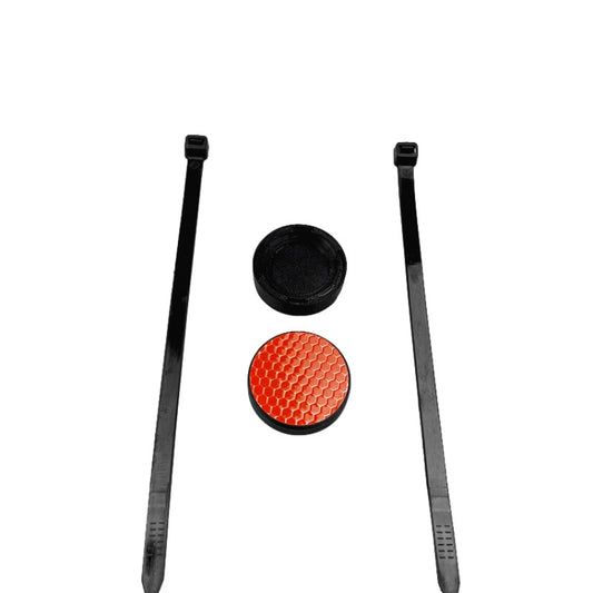 Mountain Bike Reflector Tail Light Anti-theft Tracking Locator Hidden Bracket For AirTag, Reflector Red, Reflector White