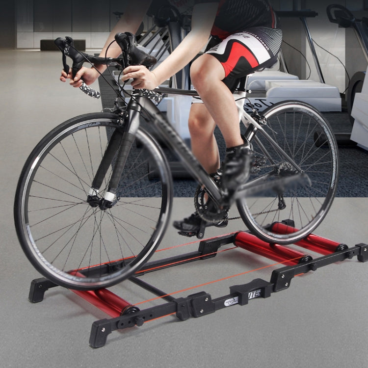 DEUTER GT-03 Adjustable Bicycle Roller Cycling Training Station, Red, Blue