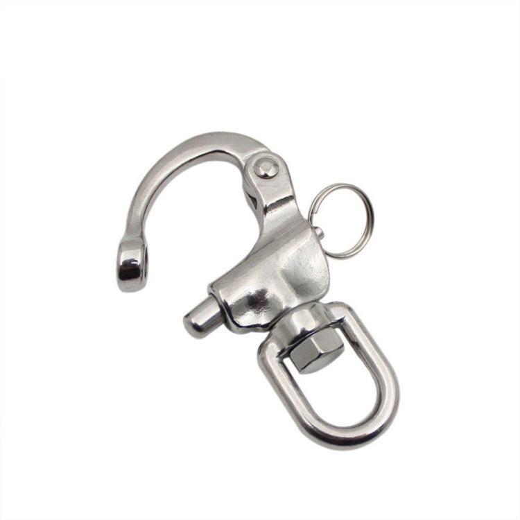 Yachting Sailing Stainless Steel Coil Type Rotary Spring Shackle, 70mm, 87mm, 128mm
