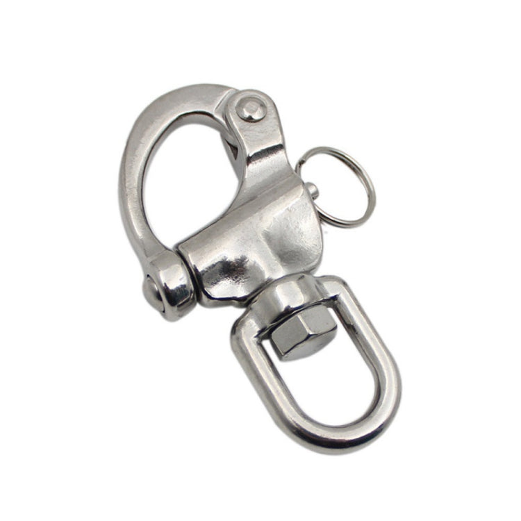 Yachting Sailing Stainless Steel Coil Type Rotary Spring Shackle, 70mm, 87mm, 128mm