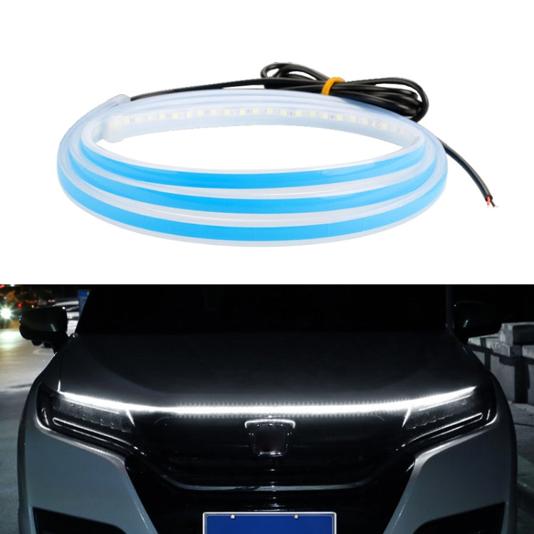 Car LED Streamer Decorative Hood Atmosphere Lights, Style:, Monochrome White Light, Monochrome Yellow Light, Monochrome Ice Blue Light, Monochrome Blue Light, Monochrome Red Light, Monochrome Pink Purple Light, Monochrome Green Light, APP Colorful Ligh...