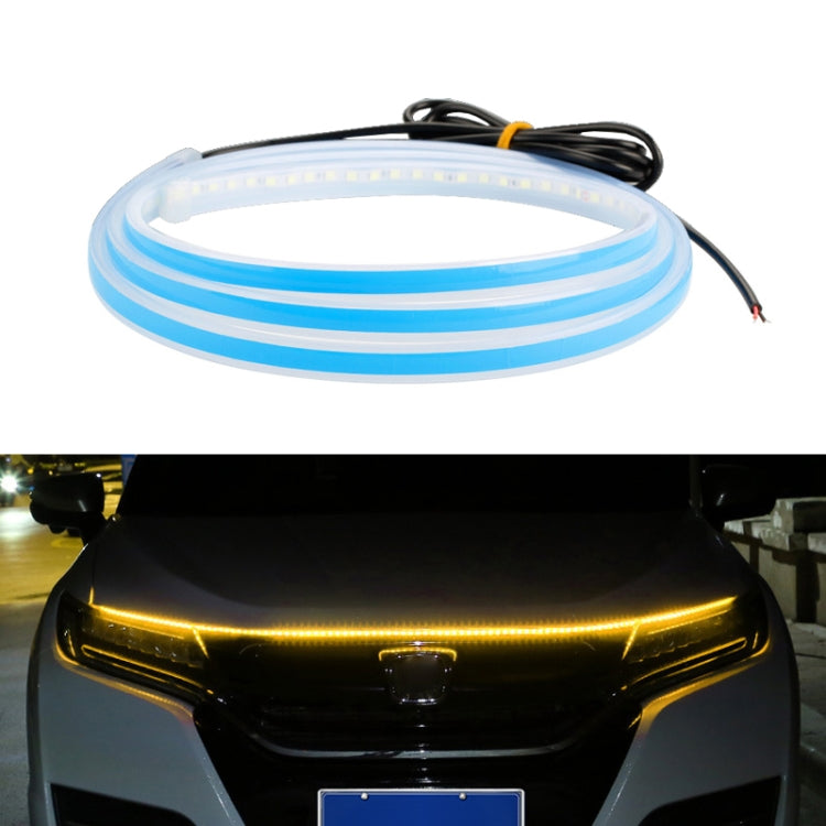 Car LED Streamer Decorative Hood Atmosphere Lights, Style:, Monochrome White Light, Monochrome Yellow Light, Monochrome Ice Blue Light, Monochrome Blue Light, Monochrome Red Light, Monochrome Pink Purple Light, Monochrome Green Light, APP Colorful Ligh...