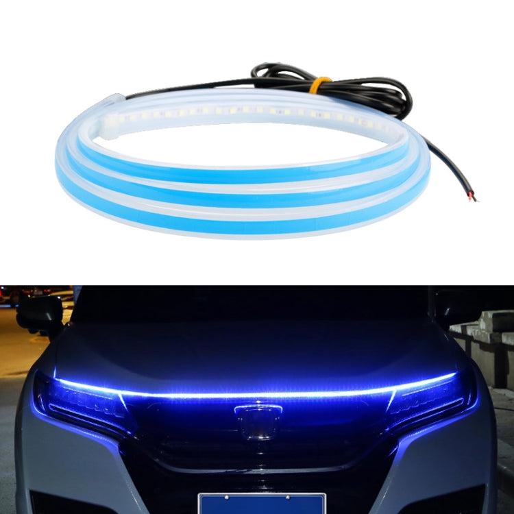 Car LED Streamer Decorative Hood Atmosphere Lights, Style:, Monochrome White Light, Monochrome Yellow Light, Monochrome Ice Blue Light, Monochrome Blue Light, Monochrome Red Light, Monochrome Pink Purple Light, Monochrome Green Light, APP Colorful Ligh...