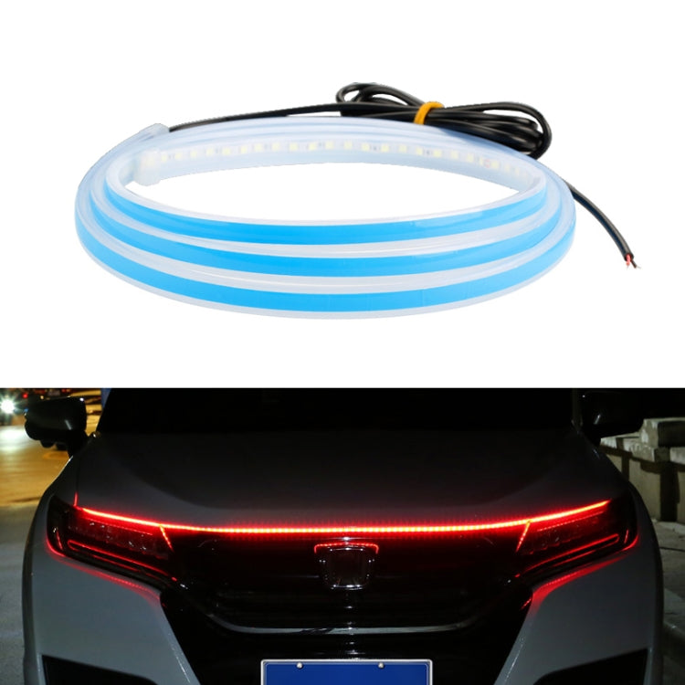 Car LED Streamer Decorative Hood Atmosphere Lights, Style:, Monochrome White Light, Monochrome Yellow Light, Monochrome Ice Blue Light, Monochrome Blue Light, Monochrome Red Light, Monochrome Pink Purple Light, Monochrome Green Light, APP Colorful Ligh...