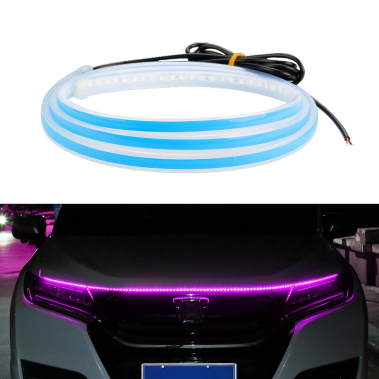 Car LED Streamer Decorative Hood Atmosphere Lights, Style:, Monochrome White Light, Monochrome Yellow Light, Monochrome Ice Blue Light, Monochrome Blue Light, Monochrome Red Light, Monochrome Pink Purple Light, Monochrome Green Light, APP Colorful Ligh...