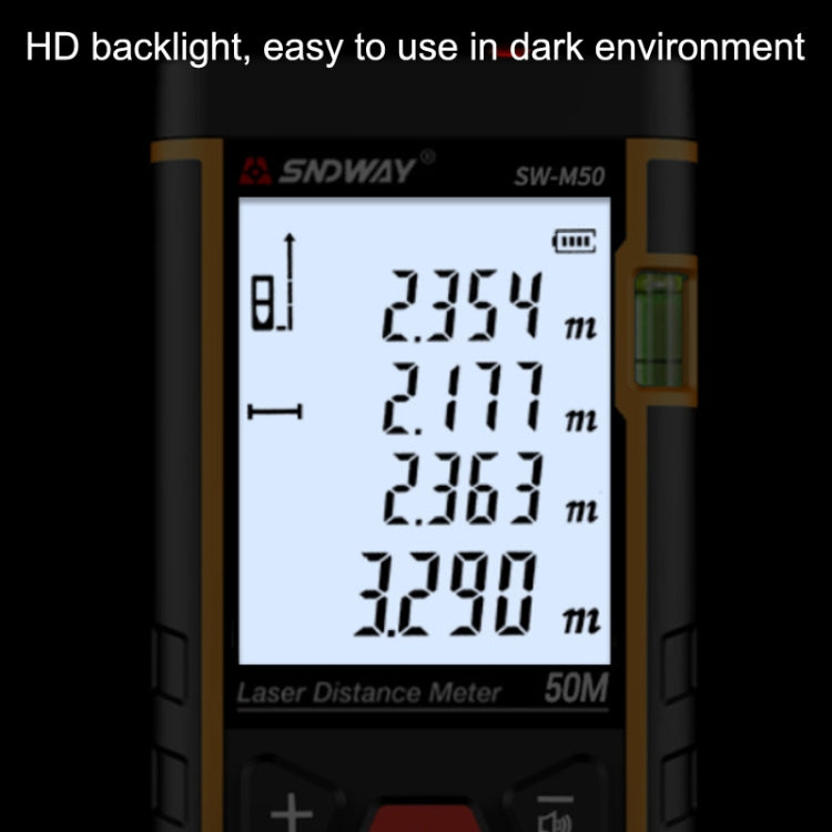Laser Distance Meter Infrared Measuring Instrument, SNDWAY SW-M50, SNDWAY SW-M70, SNDWAY SW-M100