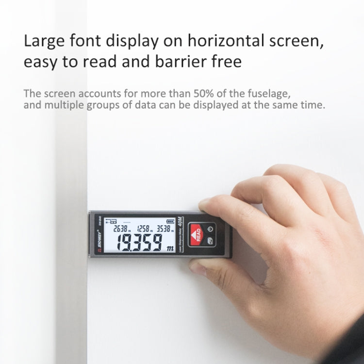 SNDWAY Laser Rangefinder Infrared Measuring Ruler, Style:, 40m Precision Version, 50m Precision Version, 60m Precision Version, 40m Bluetooth Version, 50m Bluetooth Version, 60m Bluetooth Version