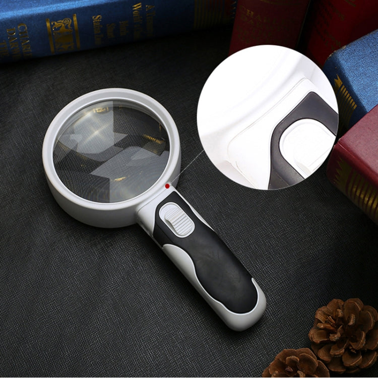 77350B Hand-Held With LED Light Reading Repair 10 Times Magnifier, 77350B 10 Times