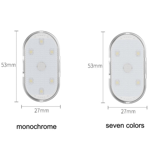 Car Lighting Reading Light LED Touch Sensing Ambient Light, Style:, White, Ice Blue, Blue, Pink Purple, Colorful