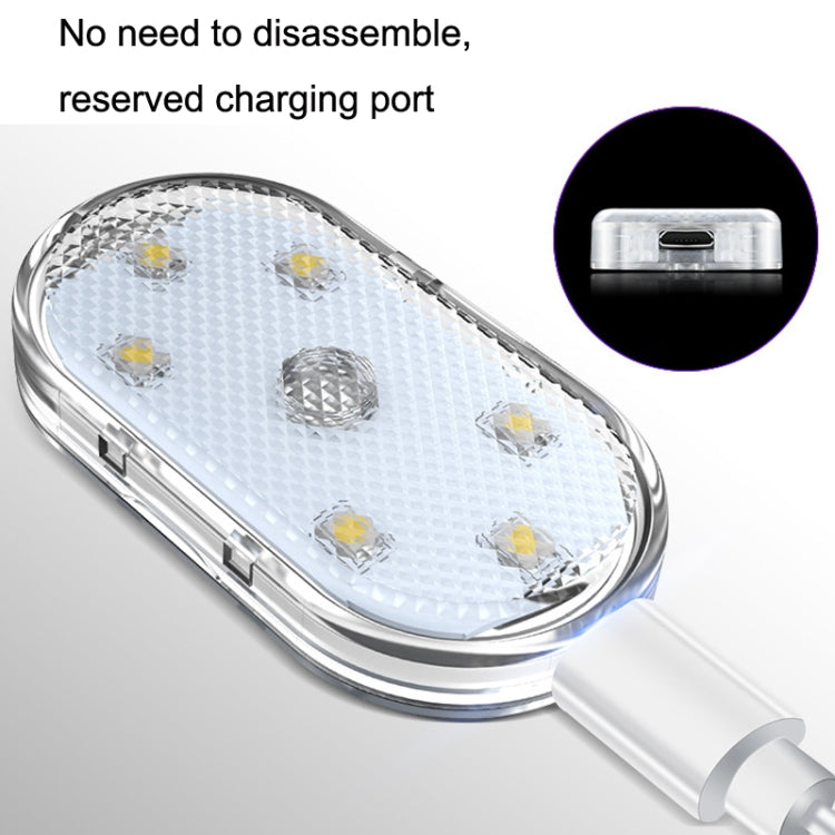 Car Lighting Reading Light LED Touch Sensing Ambient Light, Style:, White, Ice Blue, Blue, Pink Purple, Colorful
