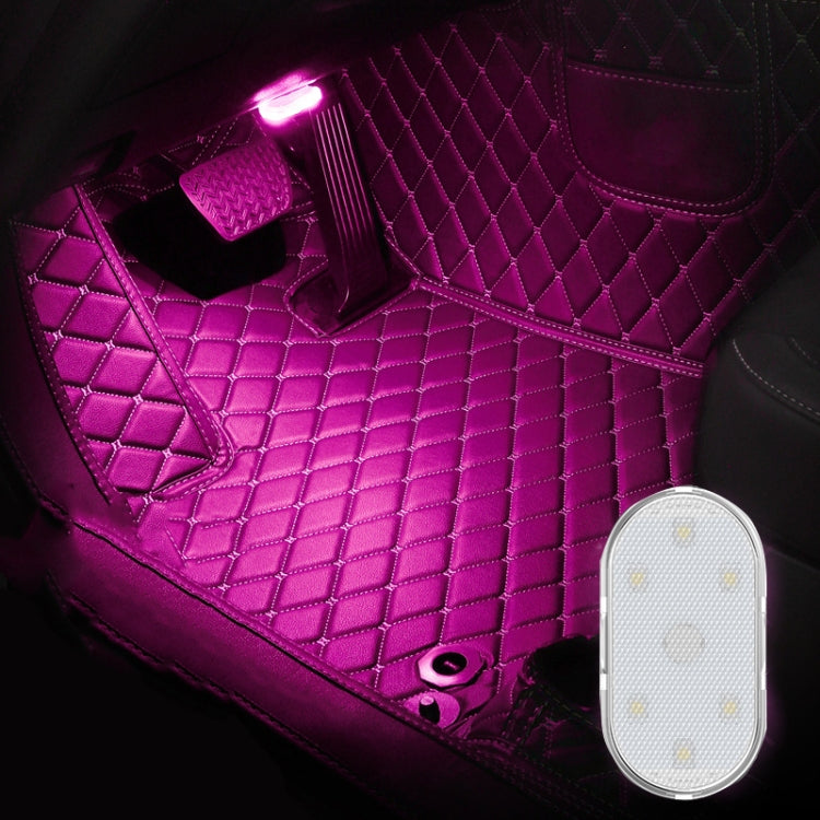 Car Lighting Reading Light LED Touch Sensing Ambient Light, Style:, White, Ice Blue, Blue, Pink Purple, Colorful