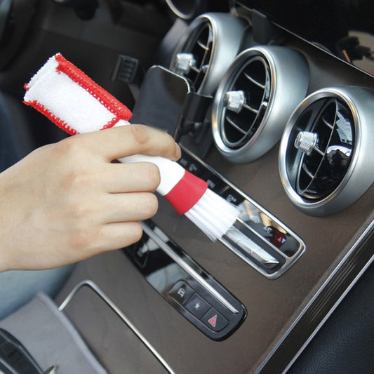 Brosse de lavage de voiture Douce, moyeu multifonction, outil de dépoussiérage, Brosse de sortie d'air rouge et blanc, Brosse de sortie d'air rouge et gris, Brosse éponge rouge, Brosse à roues rouge