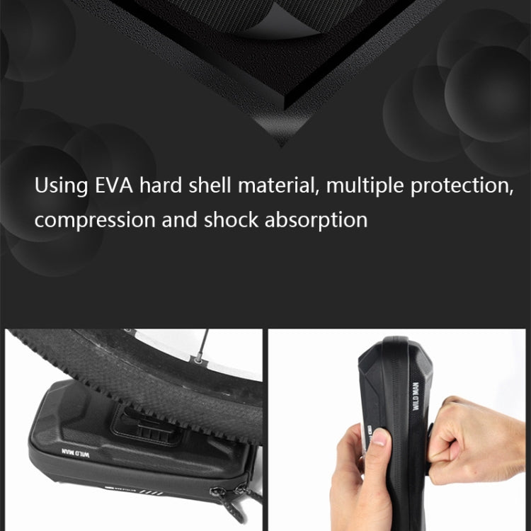 WILD MAN X3 0.5L EVA Hard Shell Bicycle Touch Screen Phone Bag, X3 0.5L (Red), X3 0.5L (Black)