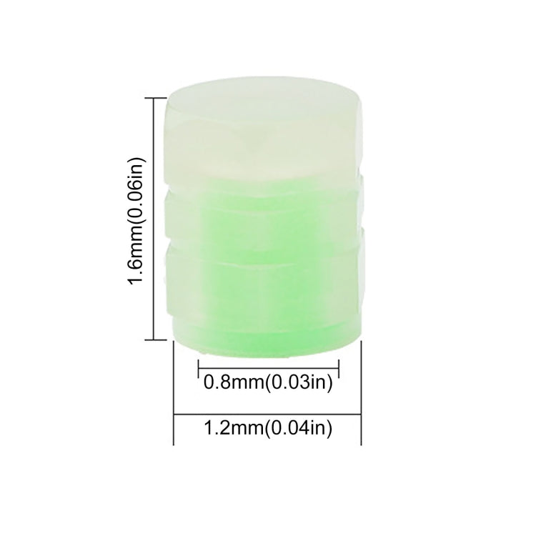 4pcs / Set Luminous Tire Valve Cap Electric Motorcycle Vacuum Tire Valve Cover, Style: Split Effect, 4pcs /Set Split Effect