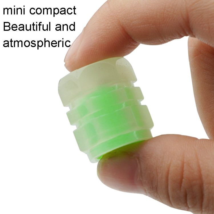 4pcs / Set Luminous Tire Valve Cap Electric Motorcycle Vacuum Tire Valve Cover, Style: Split Effect, 4pcs /Set Split Effect