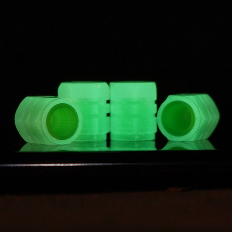4pcs / Set Luminous Tire Valve Cap Electric Motorcycle Vacuum Tire Valve Cover, Style: Split Effect, 4pcs /Set Split Effect