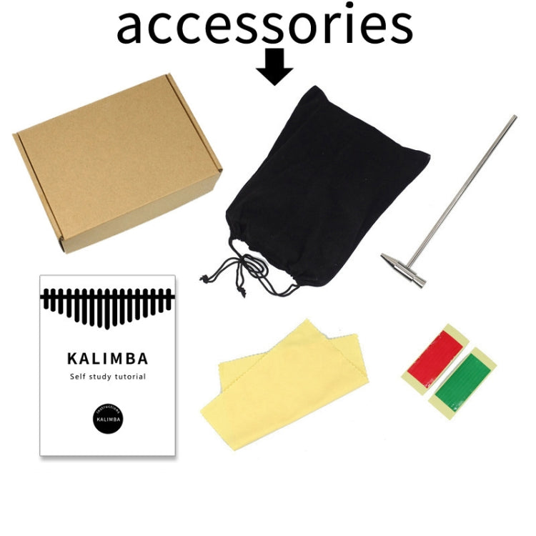 PURM Kalimba Thumbs Piano Beginner Piano Portable Musical Instrument, 17-tone Acacia Wood, 17 Tone Mahogany, 21 Tone Mahogany