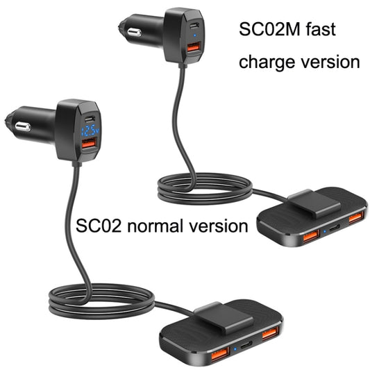 Chargeur de voiture rapide 5 en 1 pour téléphone portable, SC02