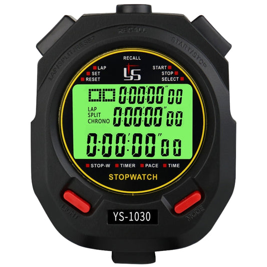 Chronomètre lumineux d'entraînement arbitre YS 3 rangs, Affichage : YS-1010 10 mémoires, YS-1030 30 mémoires, YS-1060 60 mémoires, YS-1100 100 mémoires