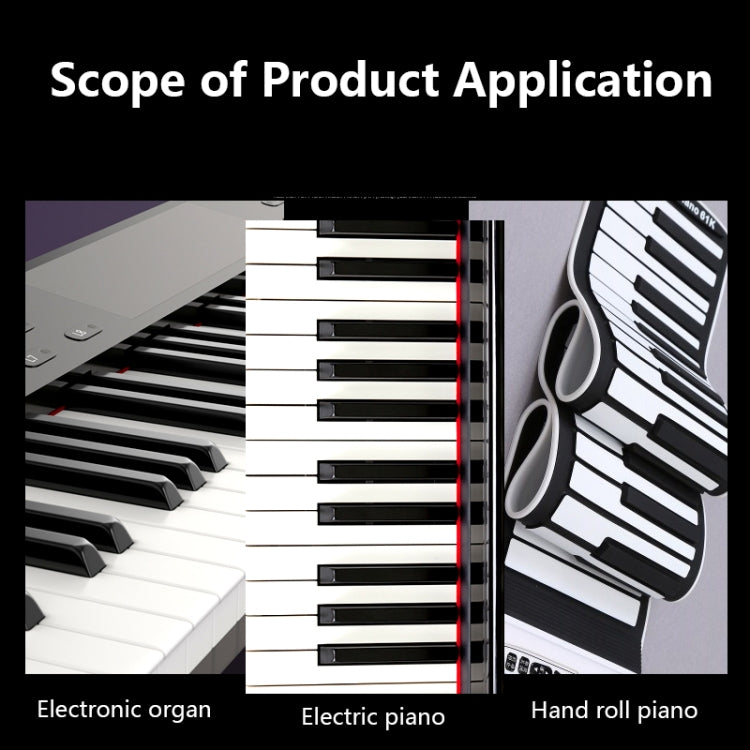 M52 88/76/61/54/49 Keys Piano Keyboard Stickers, Tree, Giraffe