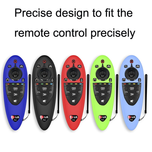 2 PCS Remote Control Dustproof Silicone Protective Cover For LG AN-MR500 Remote Control, Black, Blue, Red, Night Light Blue, Night Light Green