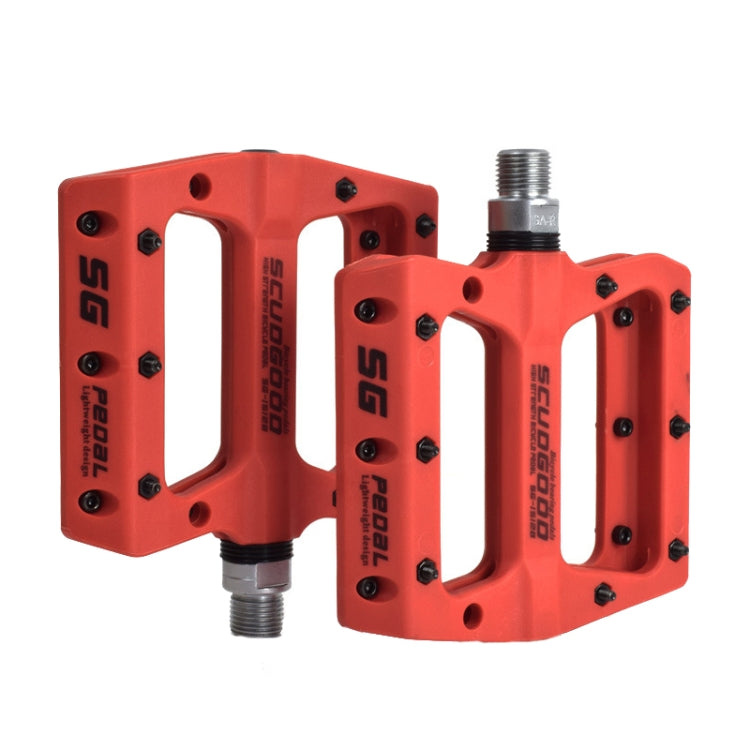 FMFXTR Mountain Bicycle Pedal Nylon Fiber Bearing Non-Slip Pedal, SG-12B