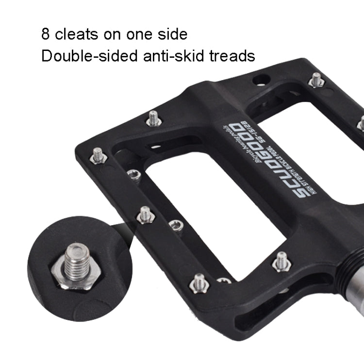 FMFXTR Mountain Bicycle Pedal Nylon Fiber Bearing Non-Slip Pedal, SG-12B