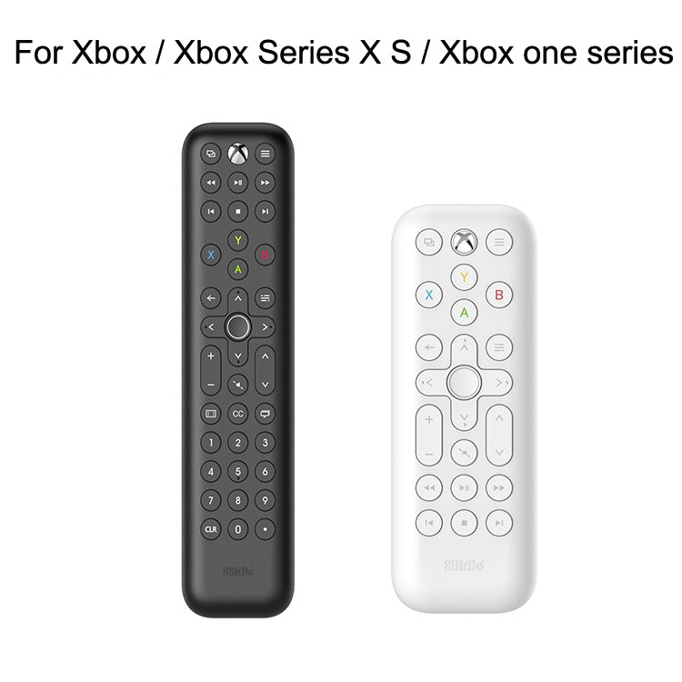 8BitDo Backlit Key Media Remote Control For Xbox, Style:, Long Version (Black)