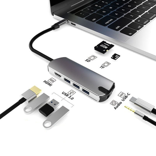 Type-C Extension Dock 8 In 1 Laptop Converter USB HUB Hub, USB HUB