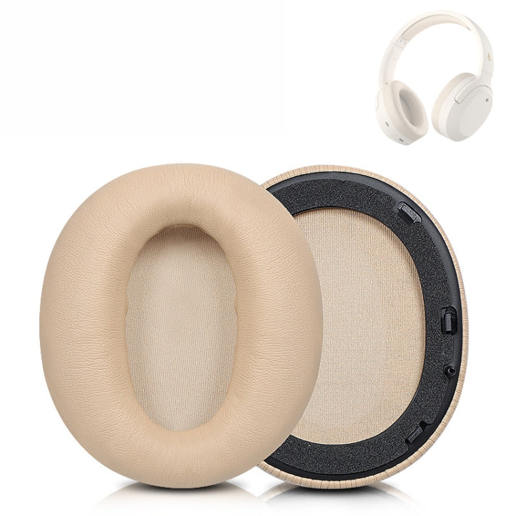 2 PCS Headset Earmuffs Sponge Cover for Edifier W820nb,Style:, Titanium Gray, Khaki, Red, Blue, Black Head Beam, Gray Head Beam, Blue Head Beam, Champagne Head Beam