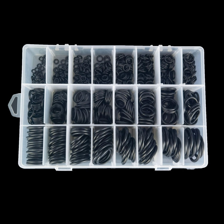 Rubber O-Ring Car Air Conditioning High Temperature Corrosion Resistant Sealing Ring, 740 PCS / Box