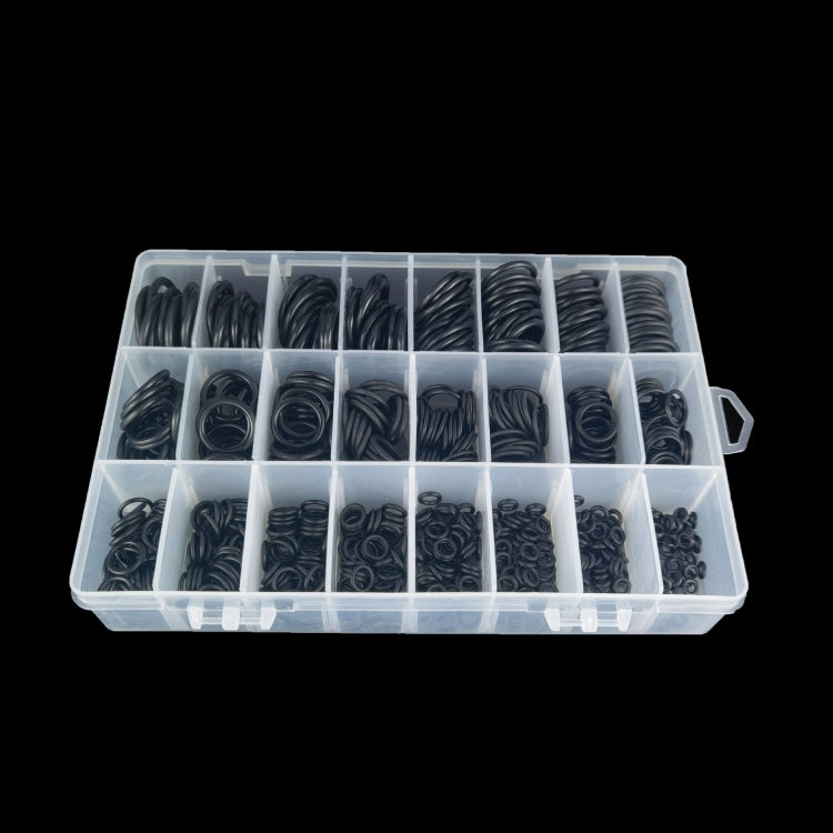 Rubber O-Ring Car Air Conditioning High Temperature Corrosion Resistant Sealing Ring, 740 PCS / Box