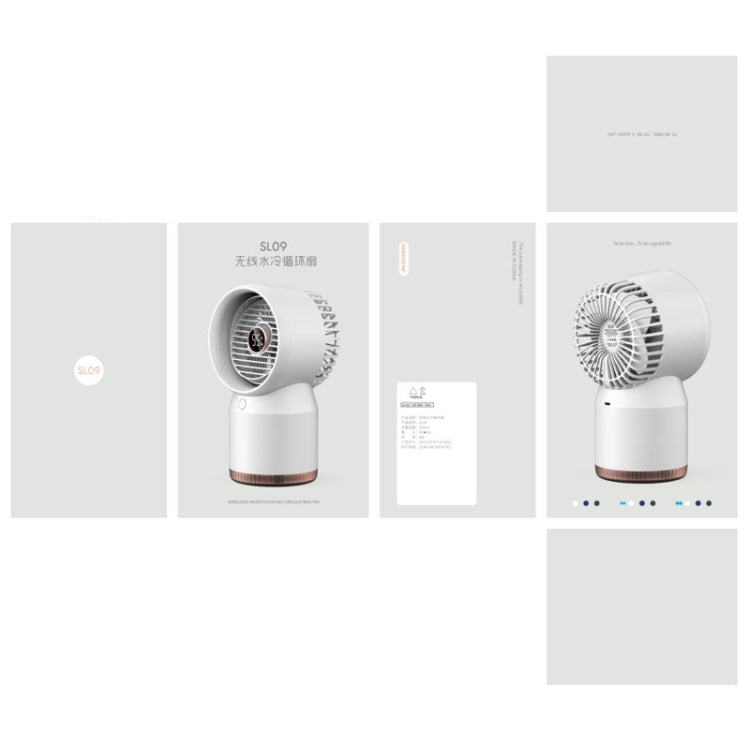 Ventilateur de bureau et de maison à affichage numérique LED et humidificateur à pulvérisation, style : branchement USB direct