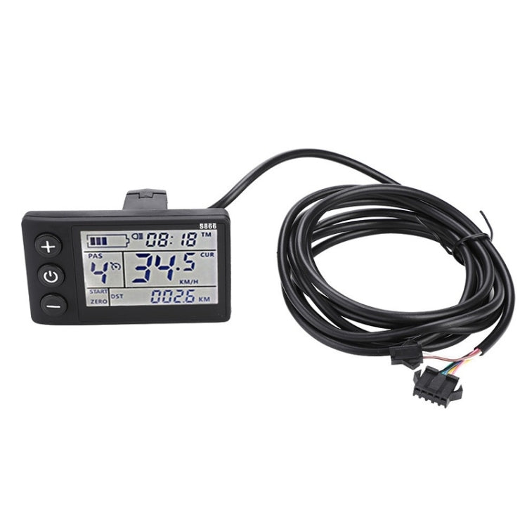 S866 Electric Bicycle Mountain Bike LCD Meter, A Type, B Type