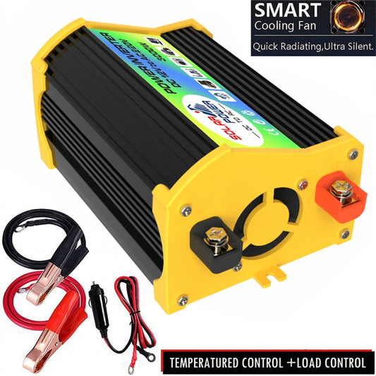 Onduleur générateur solaire domestique + contrôleur 30A + panneau solaire 18W 12V, Spécification :, Noir 12V vers 220V, Noir 12V vers 110V, Jaune 12V vers 220V, Jaune 12V vers 110V