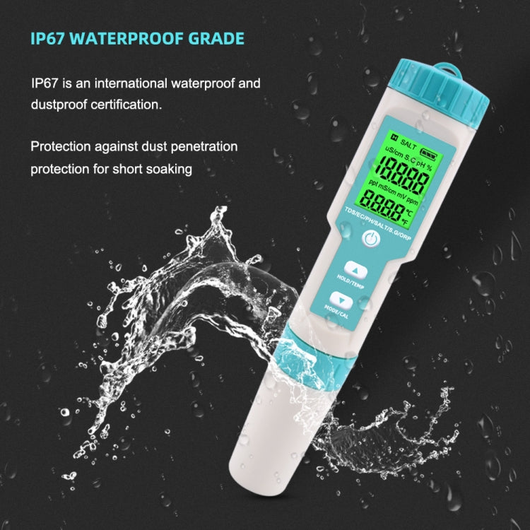 C-600A 7 In 1 Temperature/Salinity/PH/TDS/EC/ORP/SG Monitoring Pen, C-600A