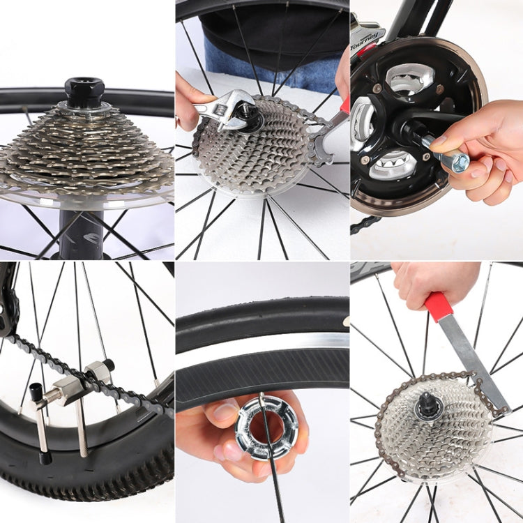 Kit d'outils d'entretien de vélo, Outil + 20 dents + 35 grammes, Outil + 20 dents + 35 grammes + Intercepteur, Outil + Intercepteur + 35 grammes + Manchon d'axe central, Intercepteur + 20 dents + 35 grammes, Outil + 20 dents + 35 grammes + Clé
