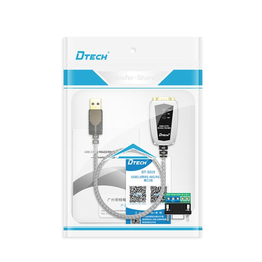 DTECH DT-5019 USB To RS485/422 Industrial Converter Serial Line Communication Adapter, DT-5019 1.2m