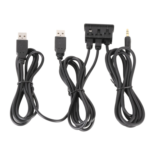 Car Universal Modification USB +Type-C+AUX Interface Charging Seat, USB+Type-C+AUX