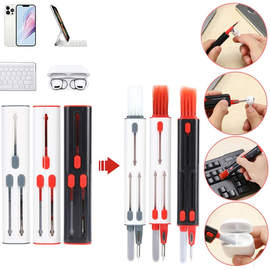 Bluetooth Headphones Earbuds Cleaning Pen, White and Red, White Gray, Black and Red