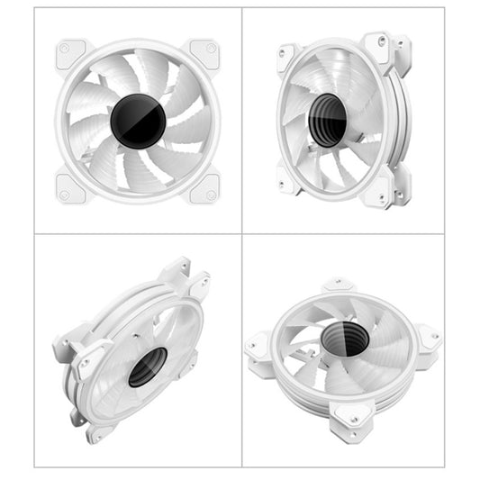 COOLMOON 12cm Infinity Lens Computer Cooling Fan PWM ARGB Chassis Cooling Fan
