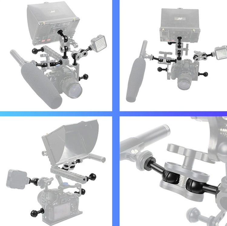 Ball Head Adapter Adjustable Screw Fixed Mount Camera Underwater Diving Photography Lights Bracket, 1/4 Inch Red, 1/4 Inch Black, M5 Screw Black