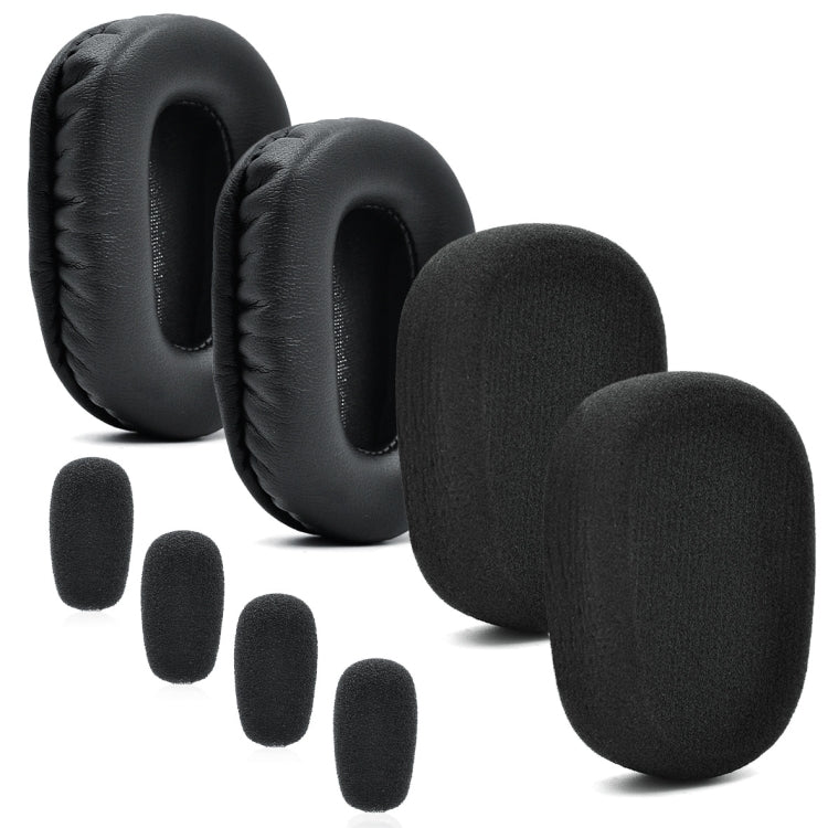 For VXI BlueParrott B450-XT B450XT, 10 PCS Mi Cotton, 2 PCS Protein Leather Earmuffs, 2 PCS Sponge Earmuffs, 2 PCS Velvet Earmuffs