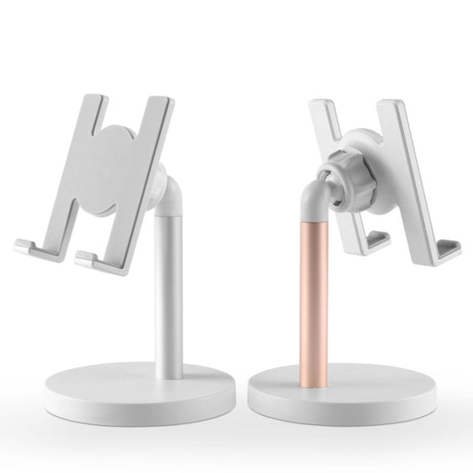 MT-100 Round Bottom Column Multi-Angle Adjustable Mobile Phone Tablet Holder, Black, Rose Gold, Silver, Champagne